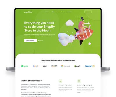 shoptimized homepage editing.